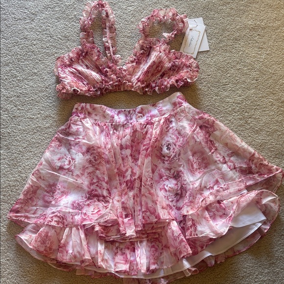 Pink Ruffle Matching Skirt Set - Picture 6 of 6